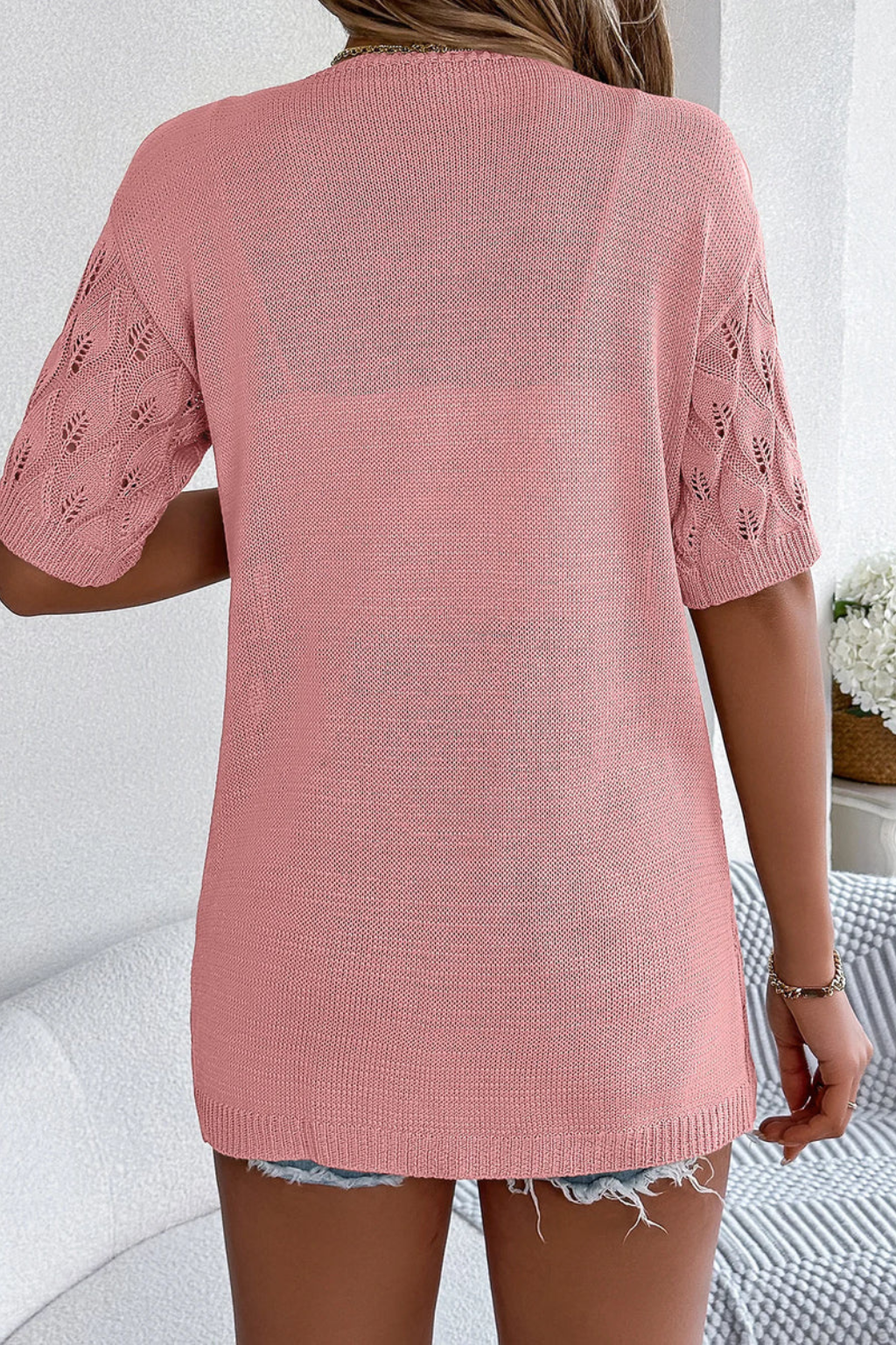 Rowella | Effortless Short Sleeve Crochet Cardigan