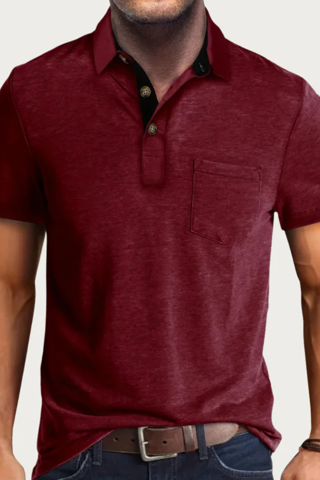 Nathaniel | Men's Classic Contrast Collar Polo Clothing