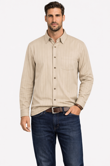 Theodore | Men's Classic Striped Business Casual Button Down Shirt
