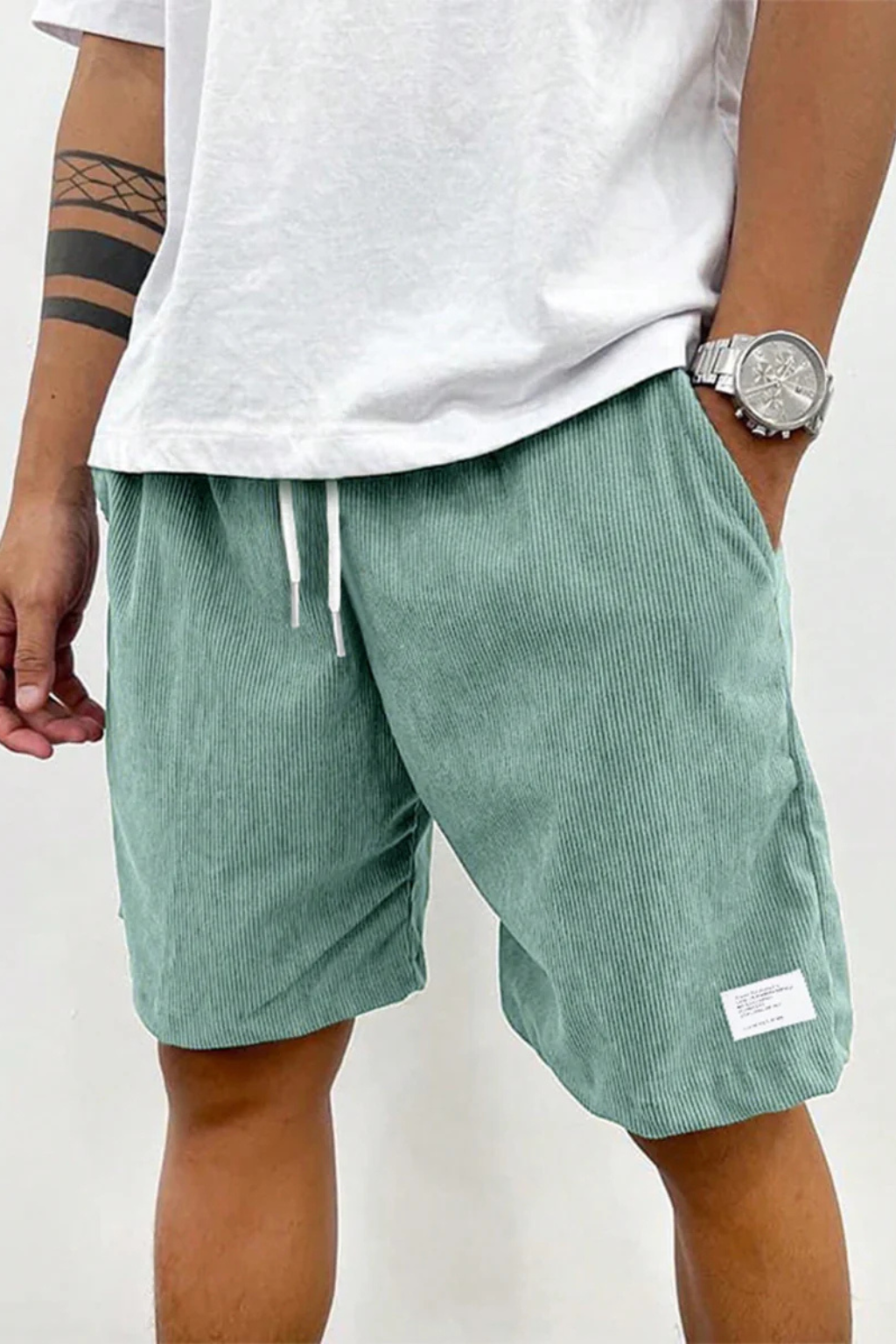 Benedict | Men's Relaxed Drawstring Corduroy Shorts