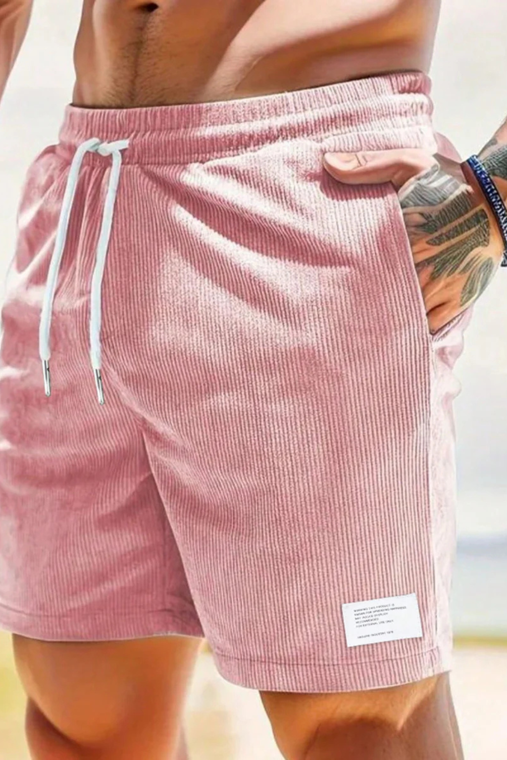 Benedict | Men's Relaxed Drawstring Corduroy Shorts