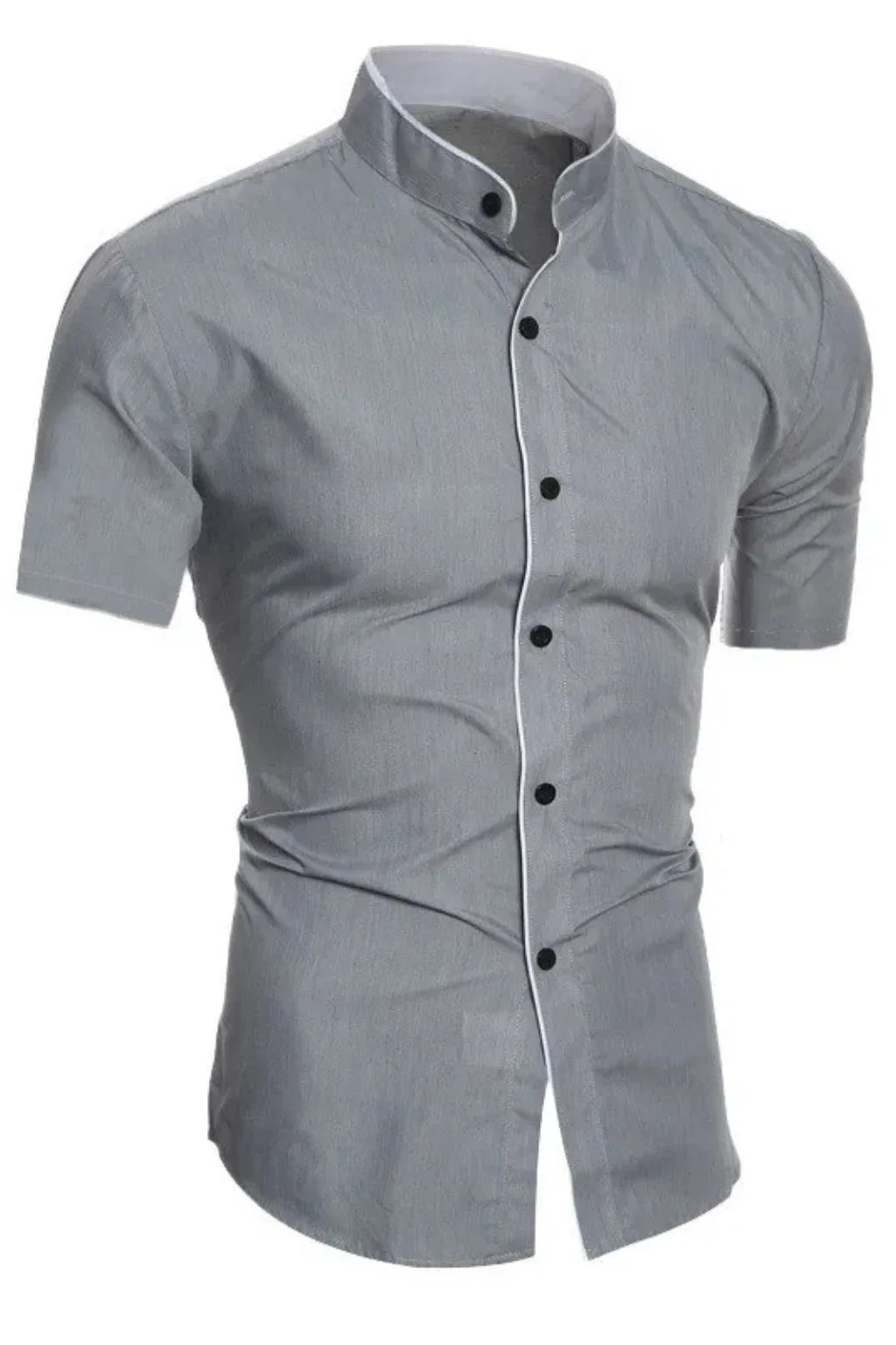 Marcus | Men's Classic Stand Collar Button Down Shirt