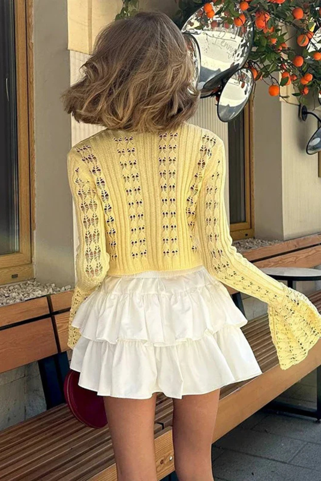 Adrielle | Romantic Crochet Bell Sleeve Cardigan