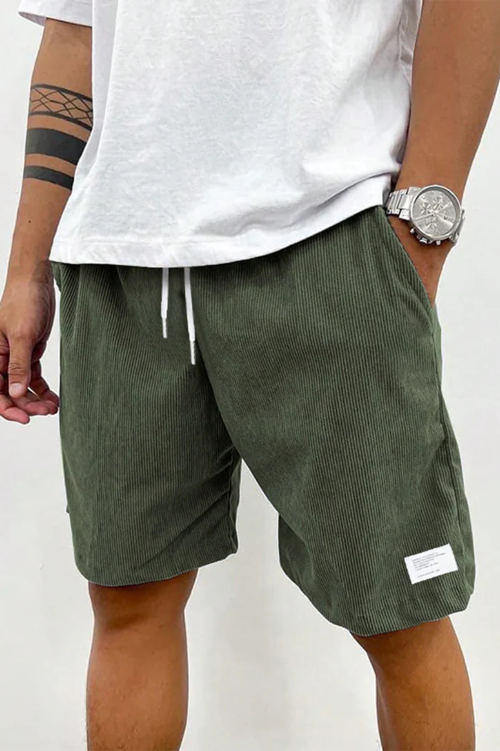 Benedict | Men's Relaxed Drawstring Corduroy Shorts