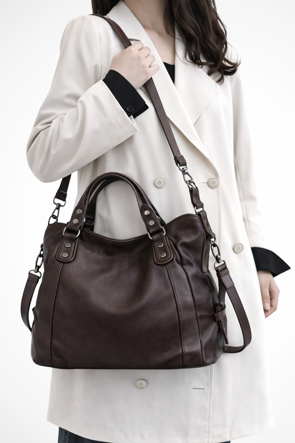 Clarissa | Studded Convertible Shoulder Bag