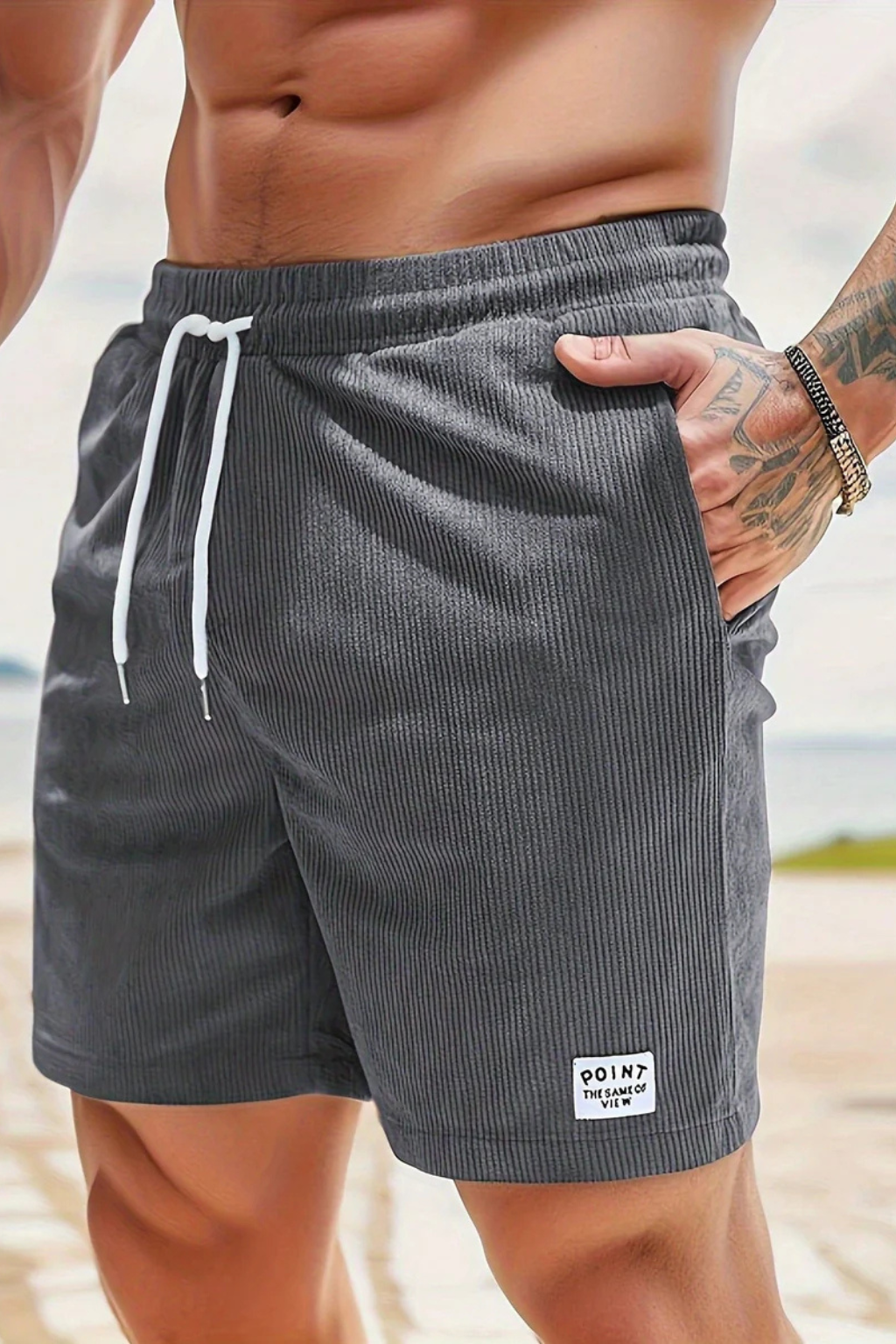 Benedict | Men's Relaxed Drawstring Corduroy Shorts
