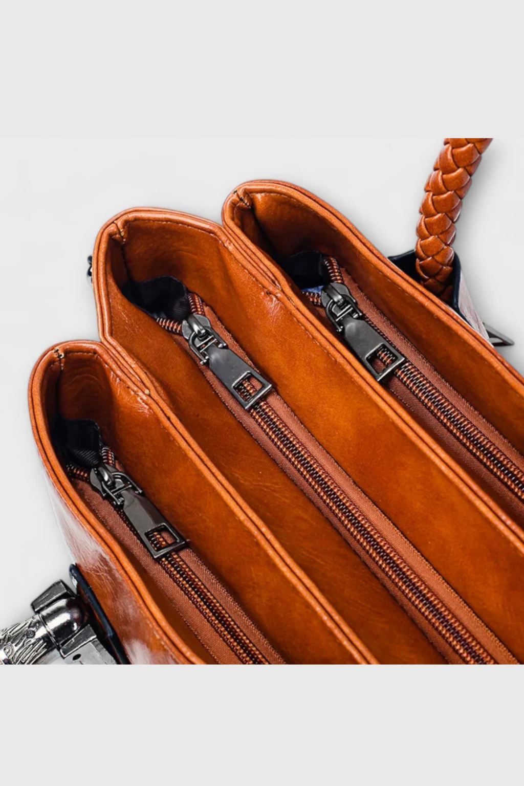 Isadora | Elegant Braided Handle Satchel Bag