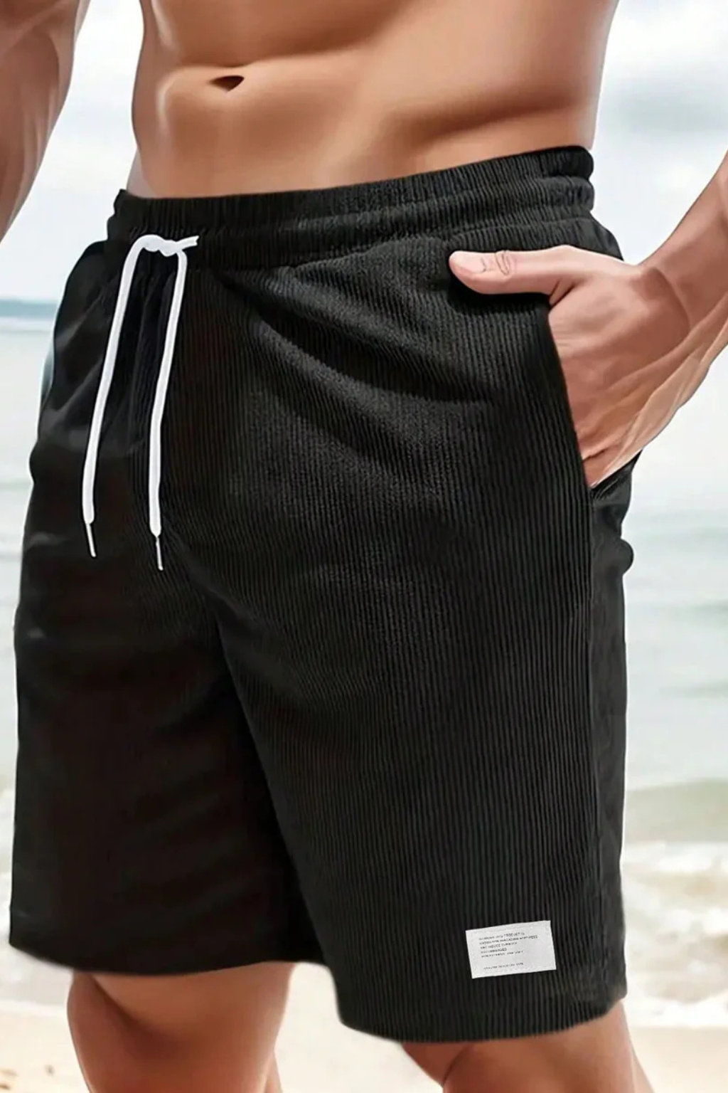 Benedict | Men's Relaxed Drawstring Corduroy Shorts