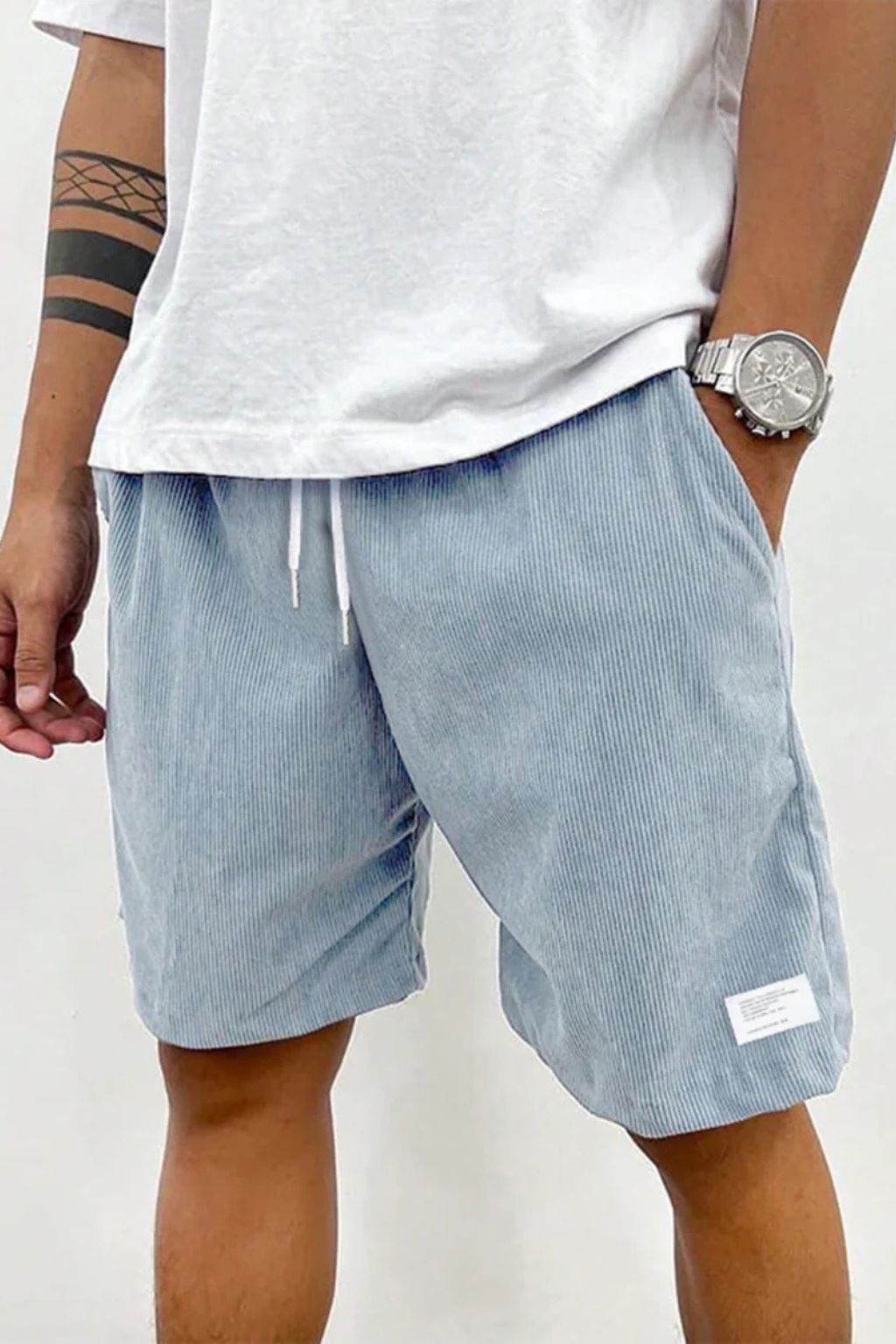 Benedict | Men's Relaxed Drawstring Corduroy Shorts