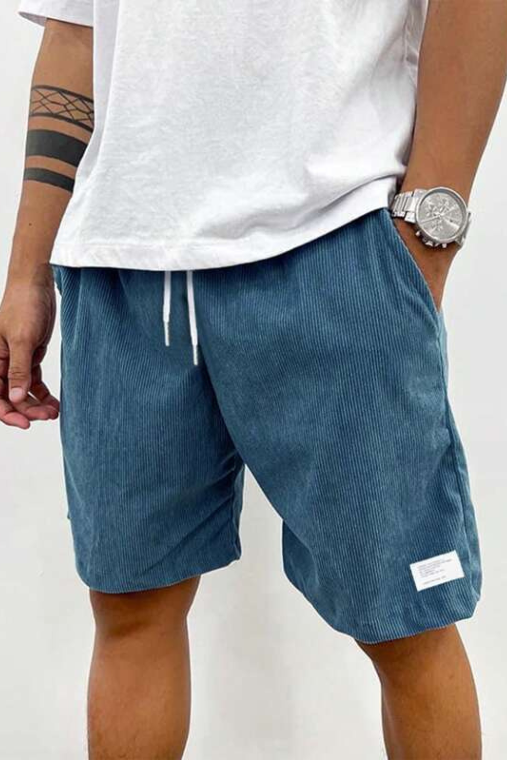 Benedict | Men's Relaxed Drawstring Corduroy Shorts