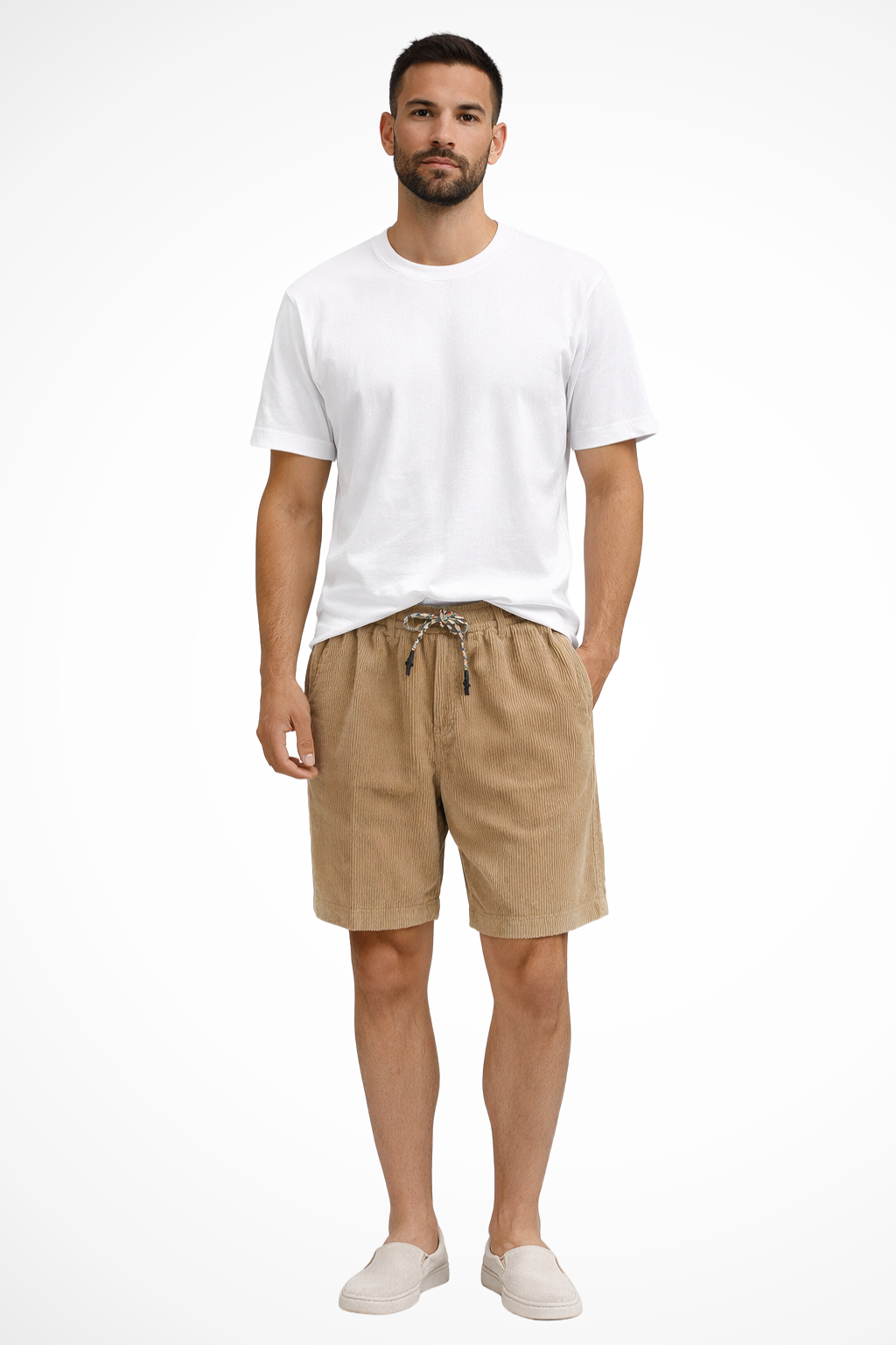 Marcus | Men's Casual Drawstring Corduroy Shorts