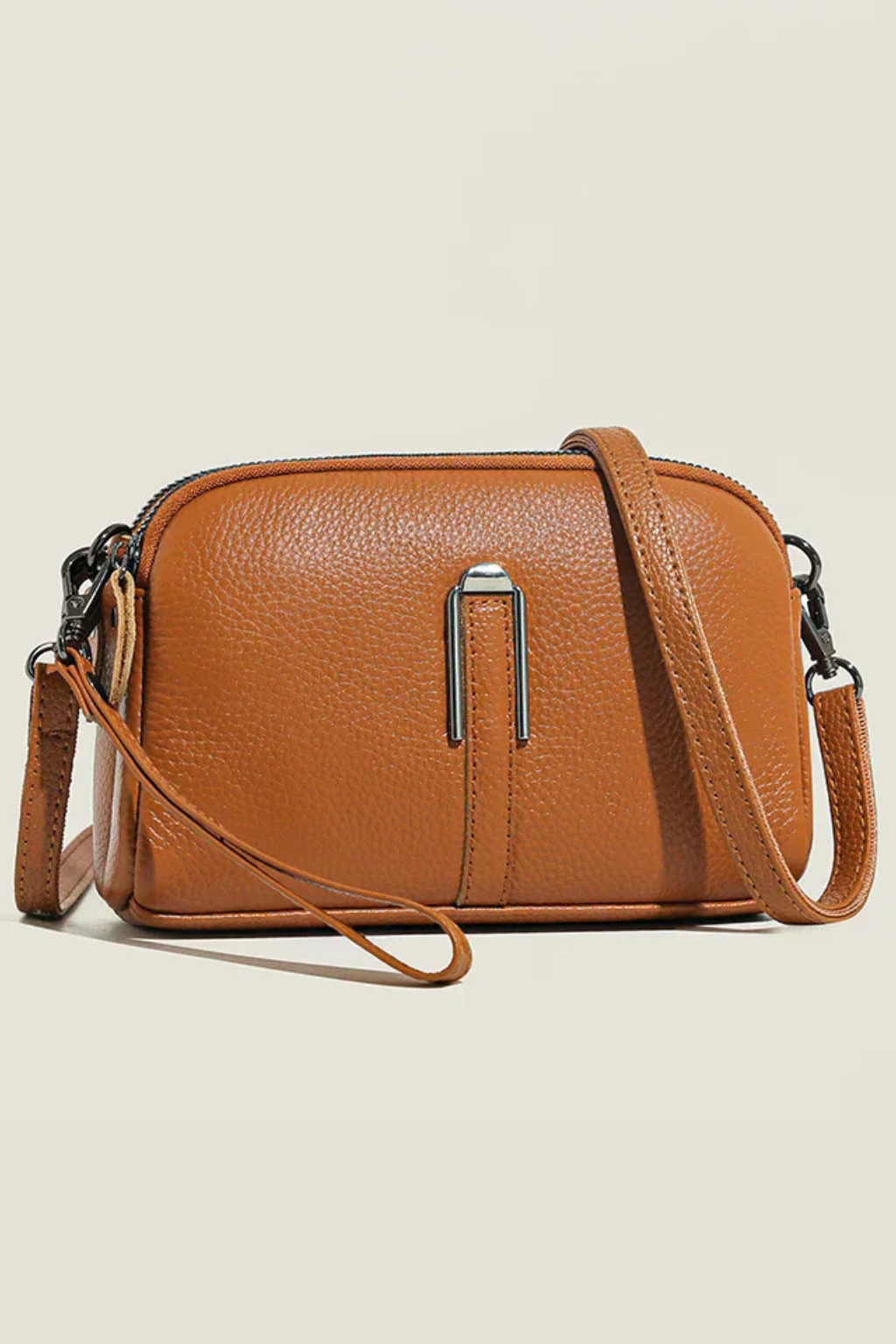 Isabelle | Compact Double Zip Cross Body Bag