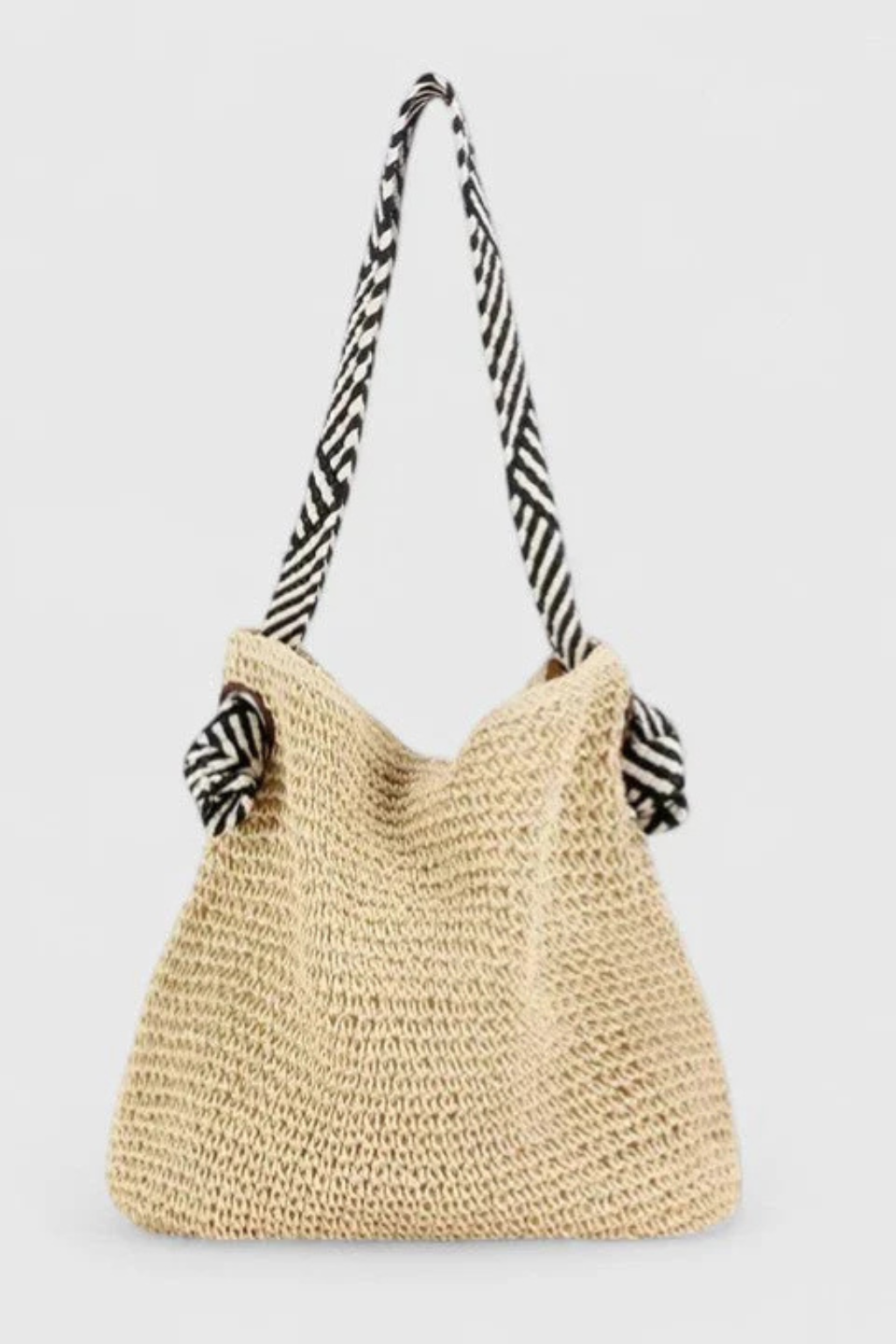 Clarissa | Crochet Hobo Bag with Striped Straps