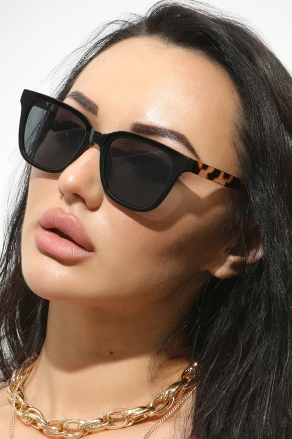 Ophelia | Oversized Square Tortoiseshell Sunglasses