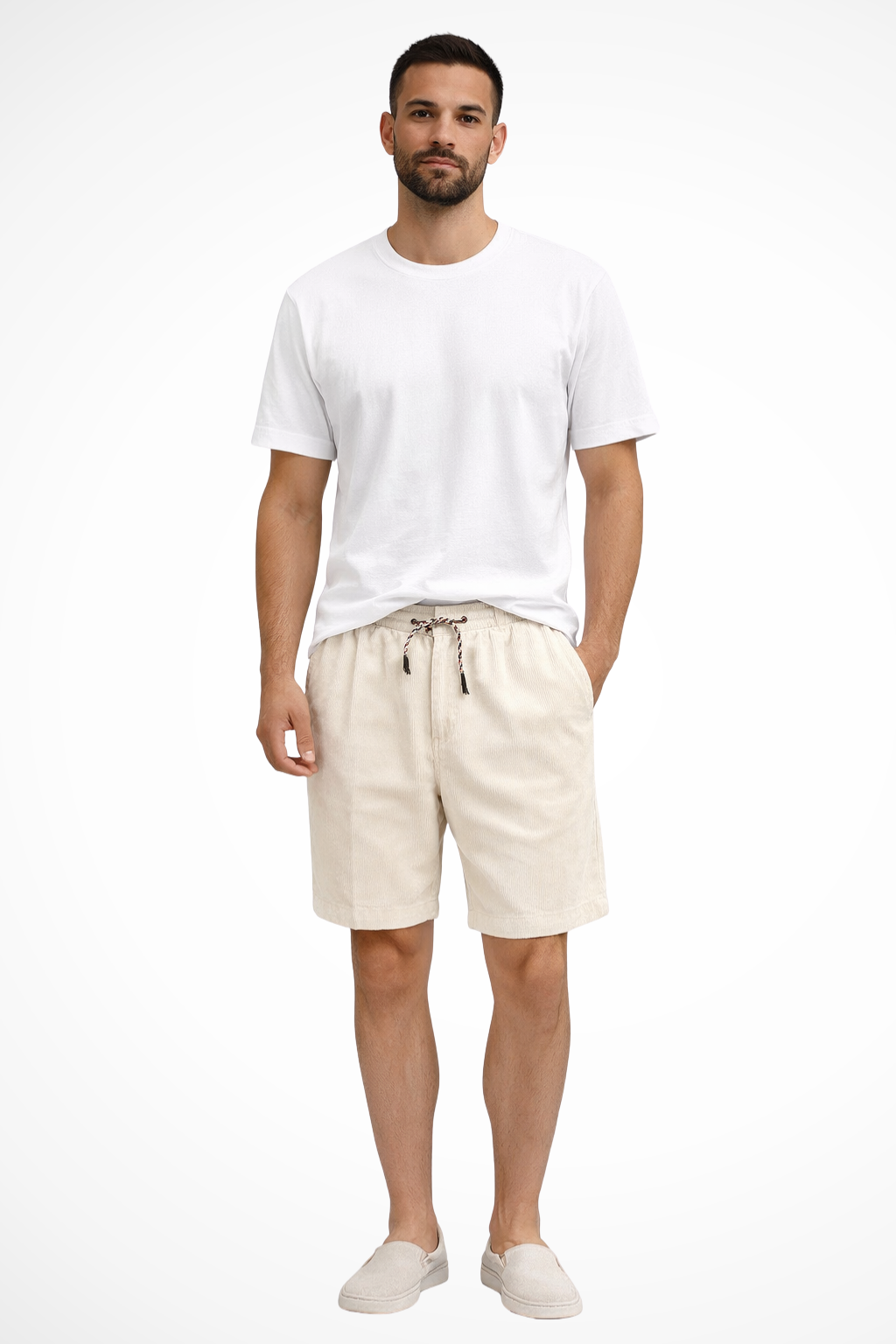 Marcus | Men's Casual Drawstring Corduroy Shorts