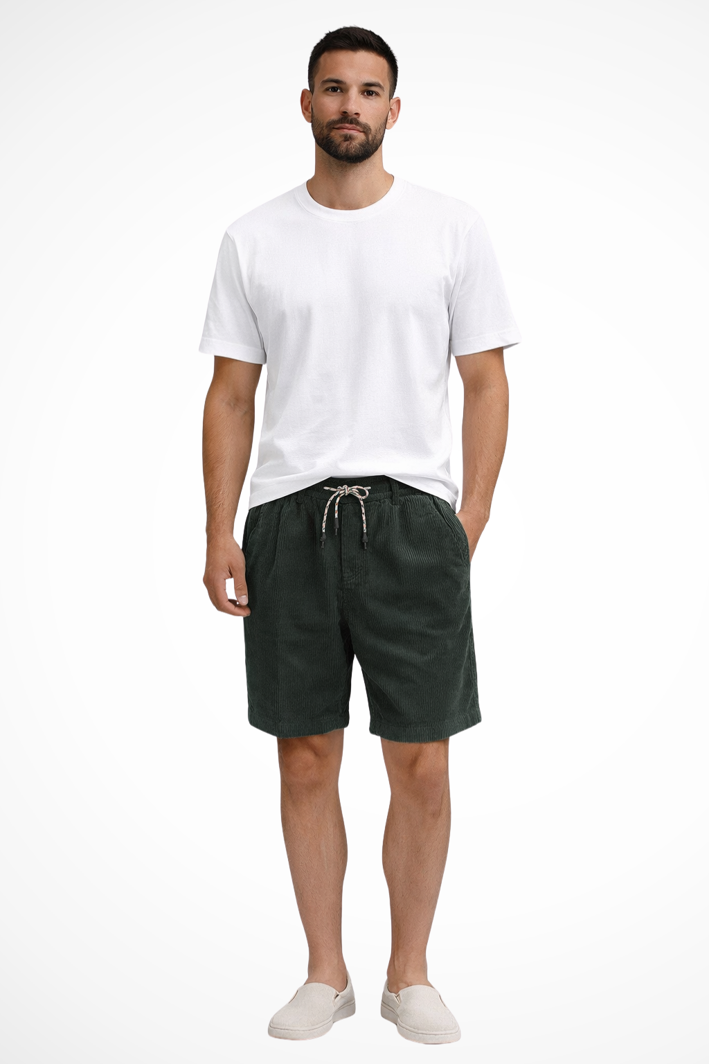 Marcus | Men's Casual Drawstring Corduroy Shorts