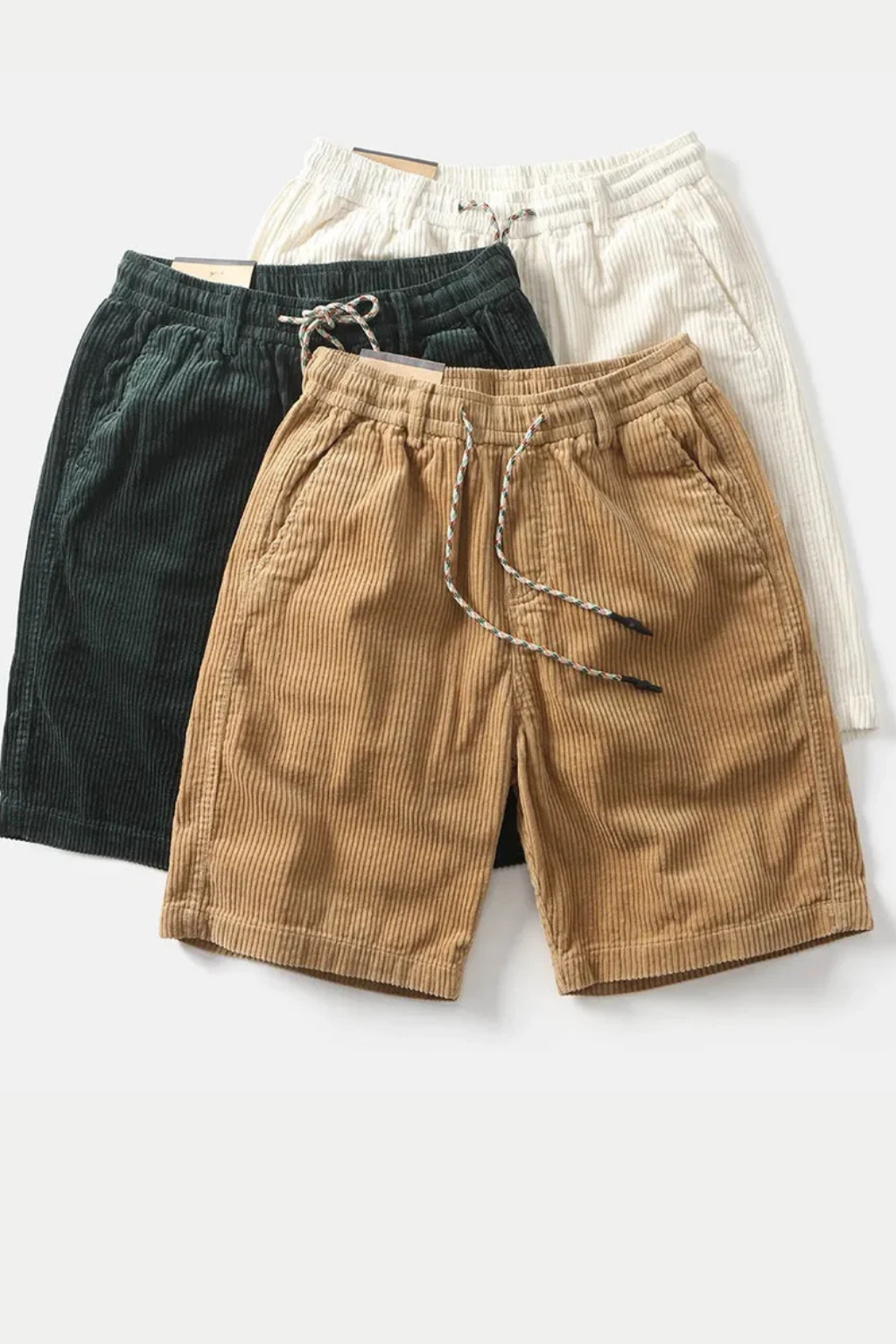 Marcus | Men's Casual Drawstring Corduroy Shorts