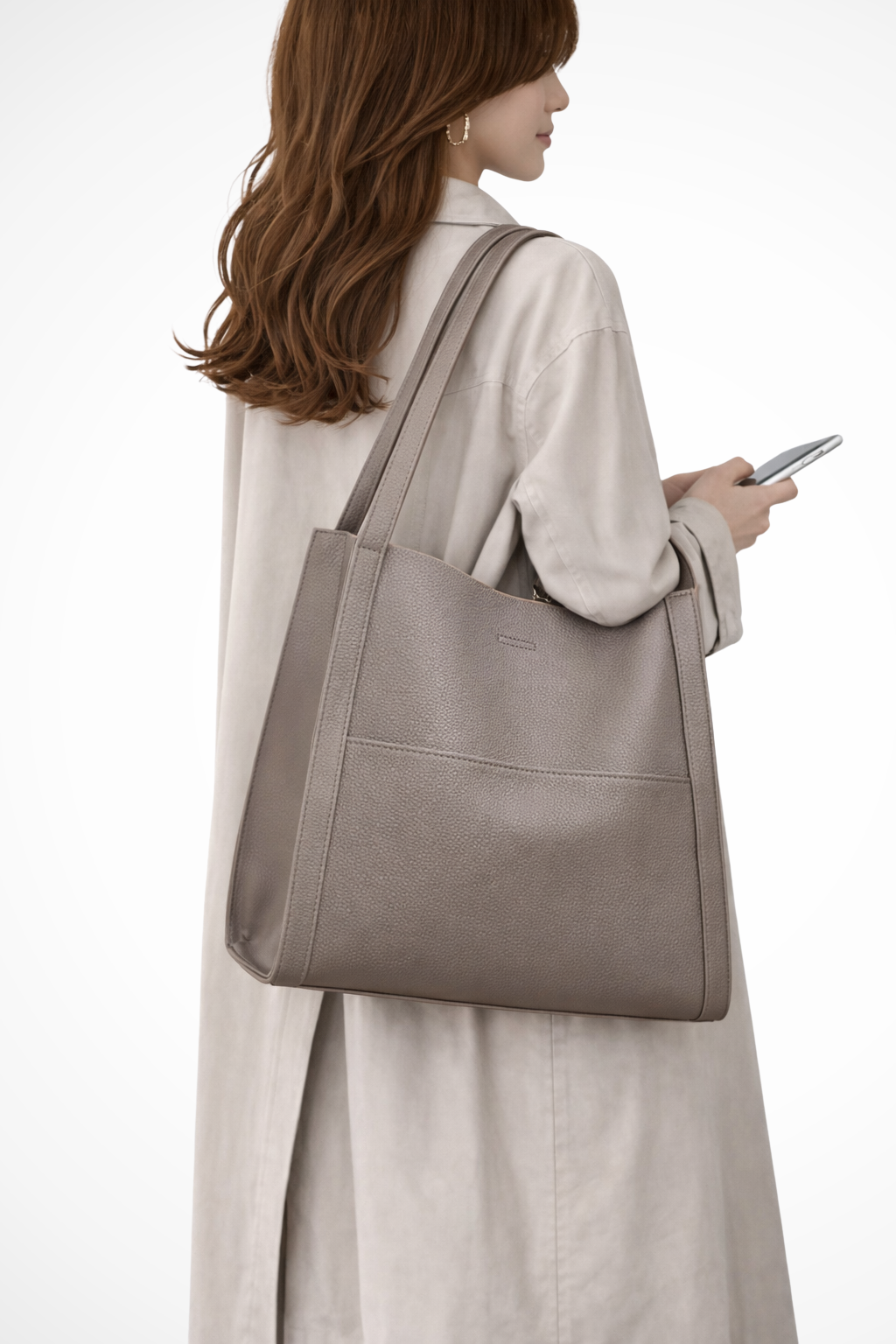 Seraphine | Elegant Structured Front Pocket Tote