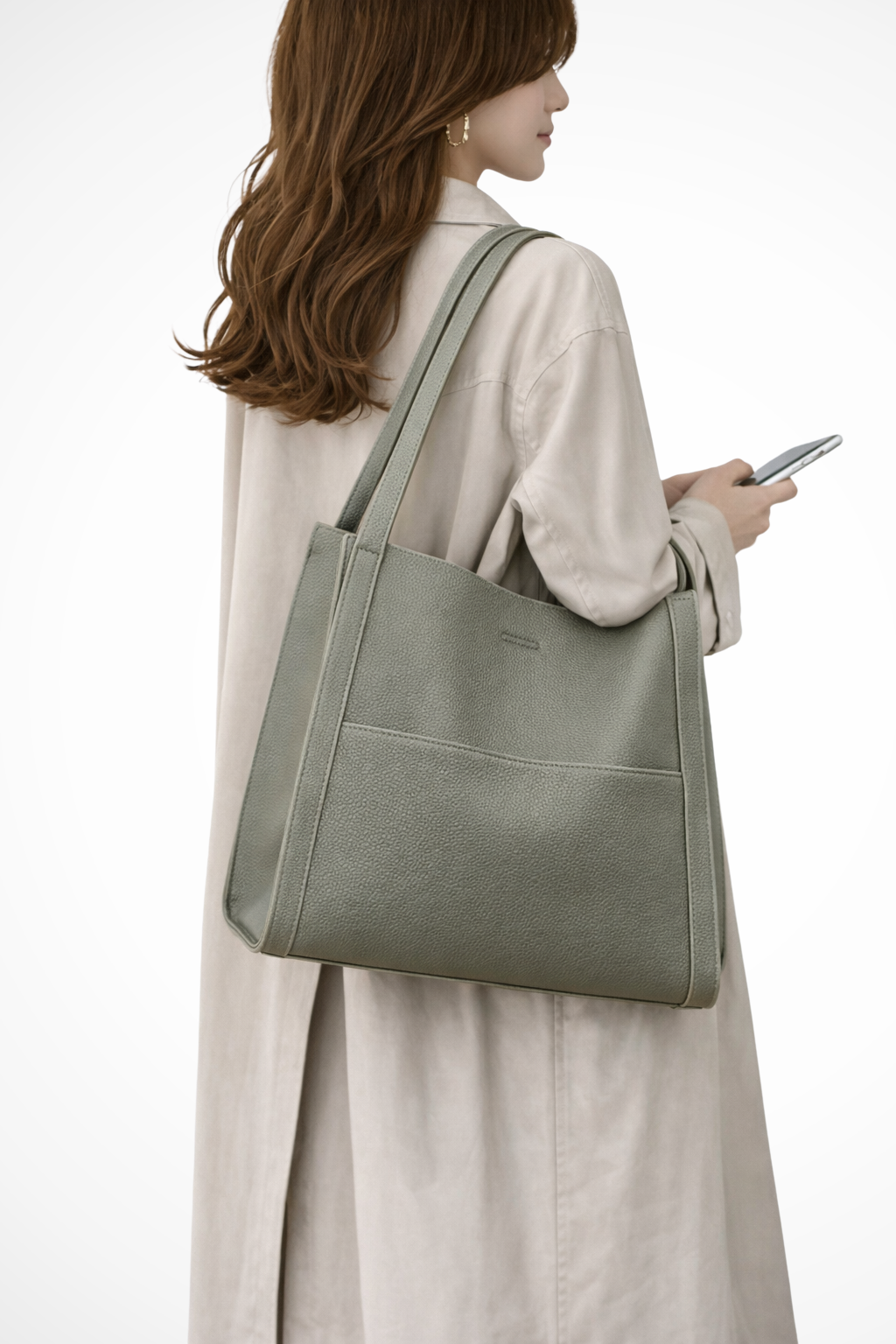 Seraphine | Elegant Structured Front Pocket Tote