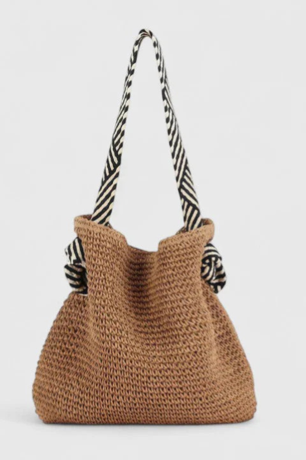 Clarissa | Crochet Hobo Bag with Striped Straps