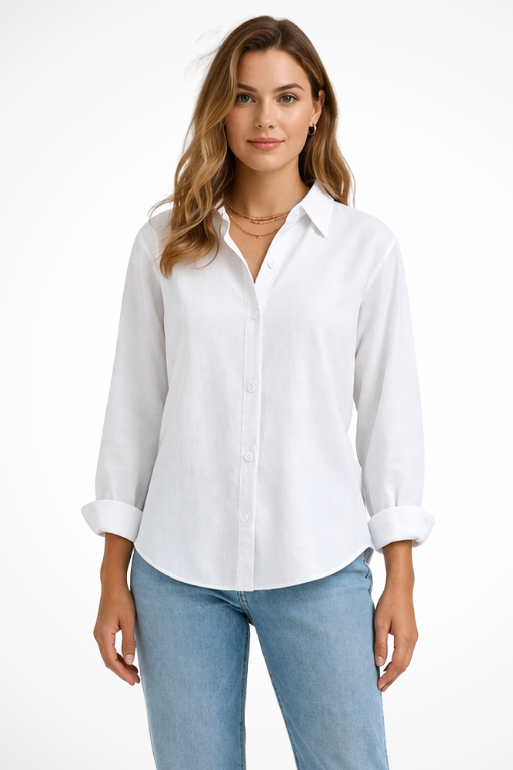 Claribel | Elegant Classic Button Front Shirt