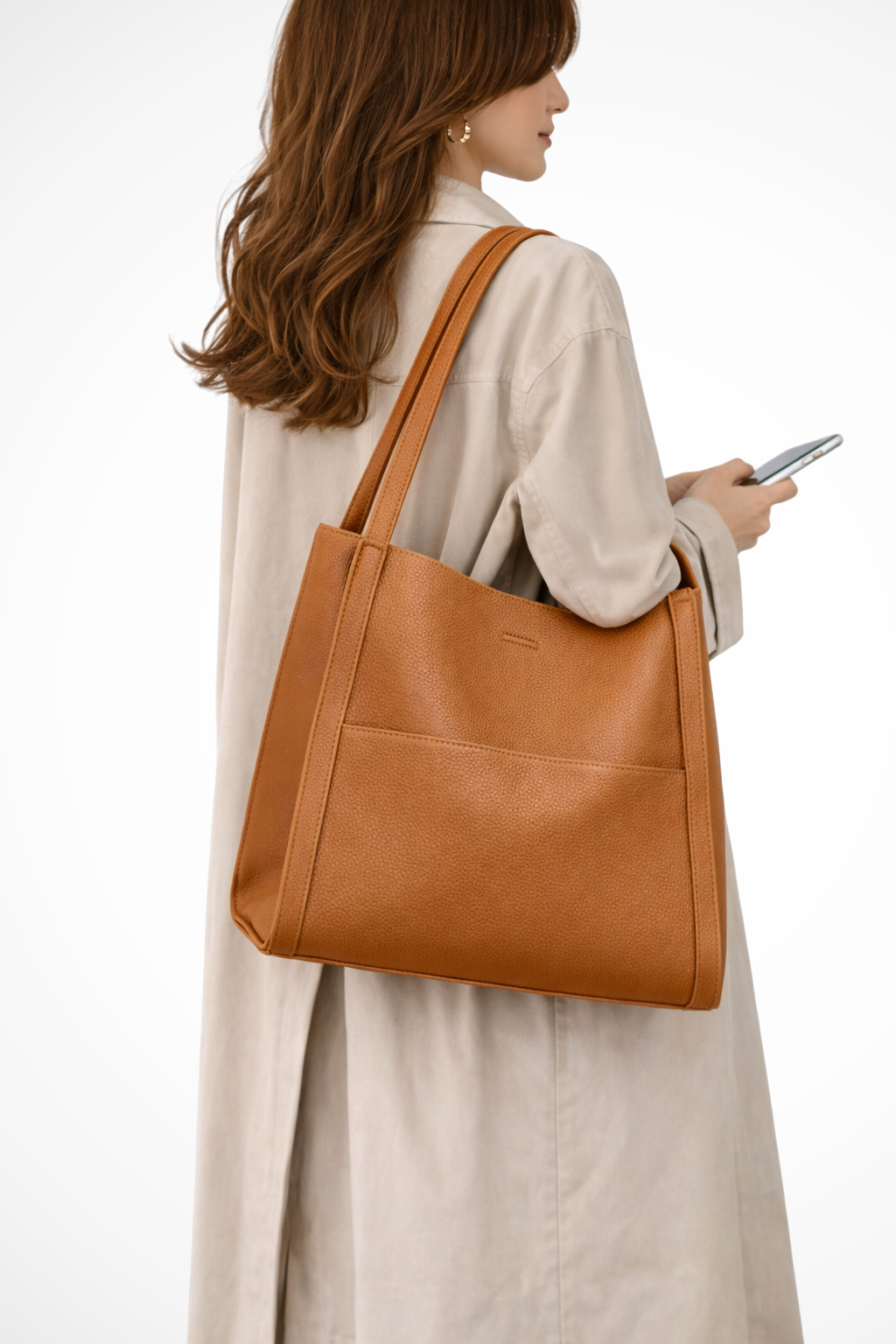 Seraphine | Elegant Structured Front Pocket Tote