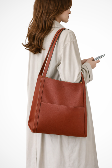 Seraphine | Elegant Structured Front Pocket Tote