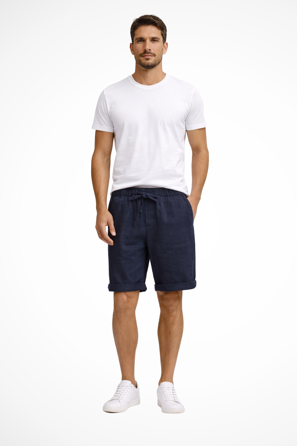 Harrison | Men's Casual Linen Drawstring Shorts