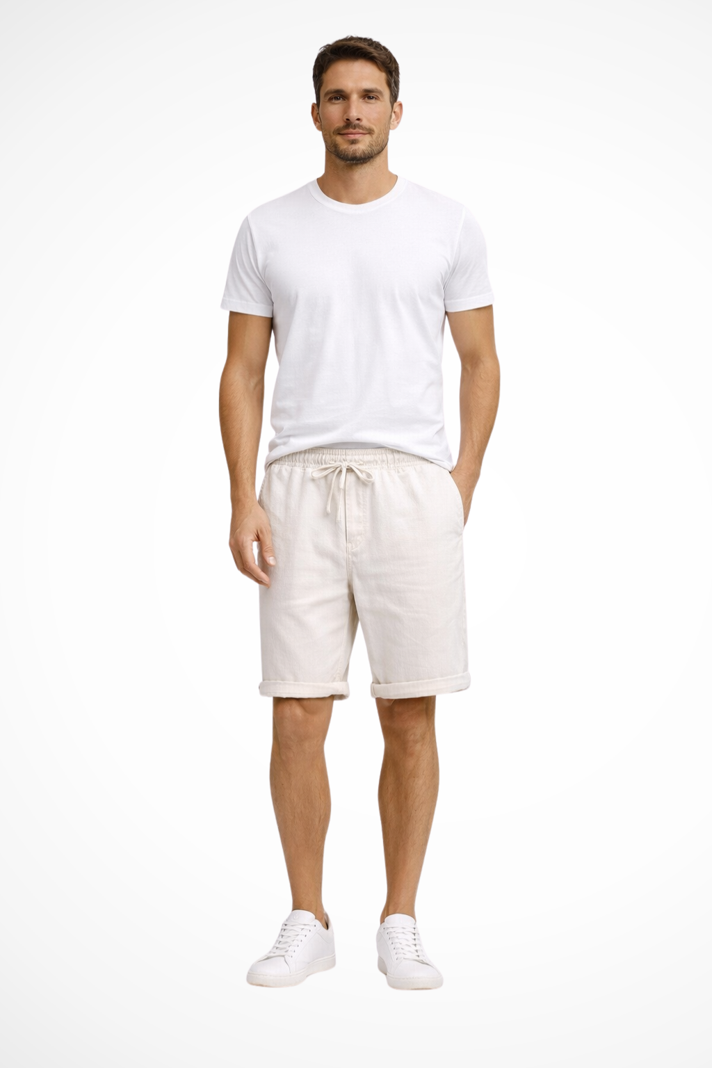 Harrison | Men's Casual Linen Drawstring Shorts
