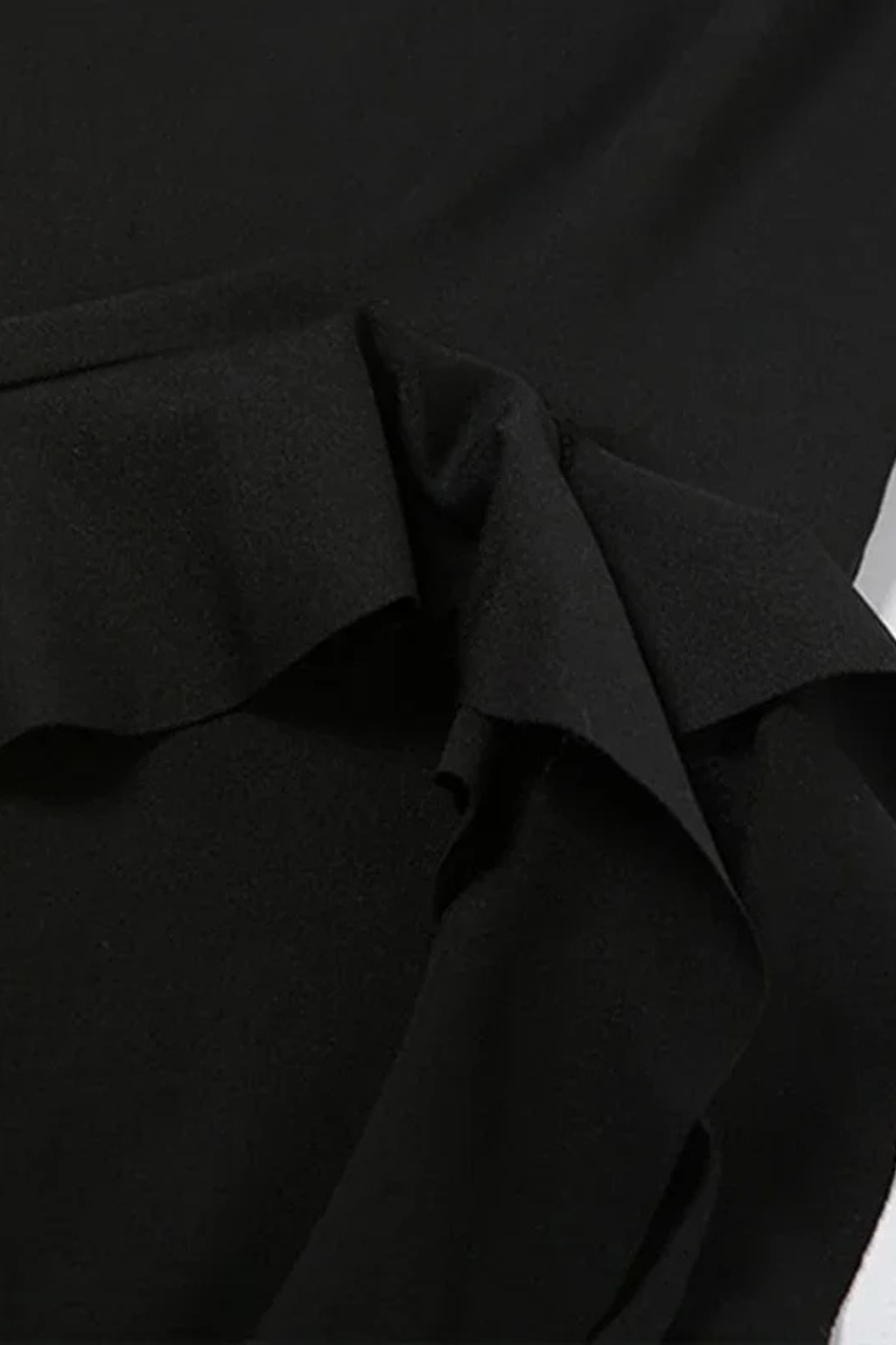 Seraphina | Elegant One Shoulder Ruffle Hem Midi Dress