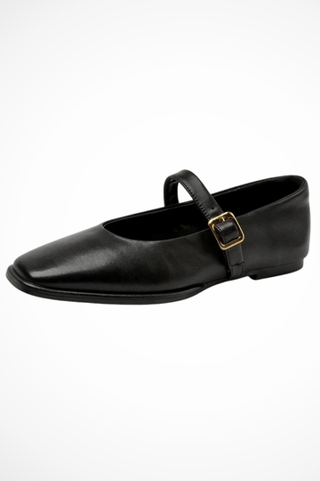 Seraphina | Elegant Square Toe Mary Jane Ballet Flats
