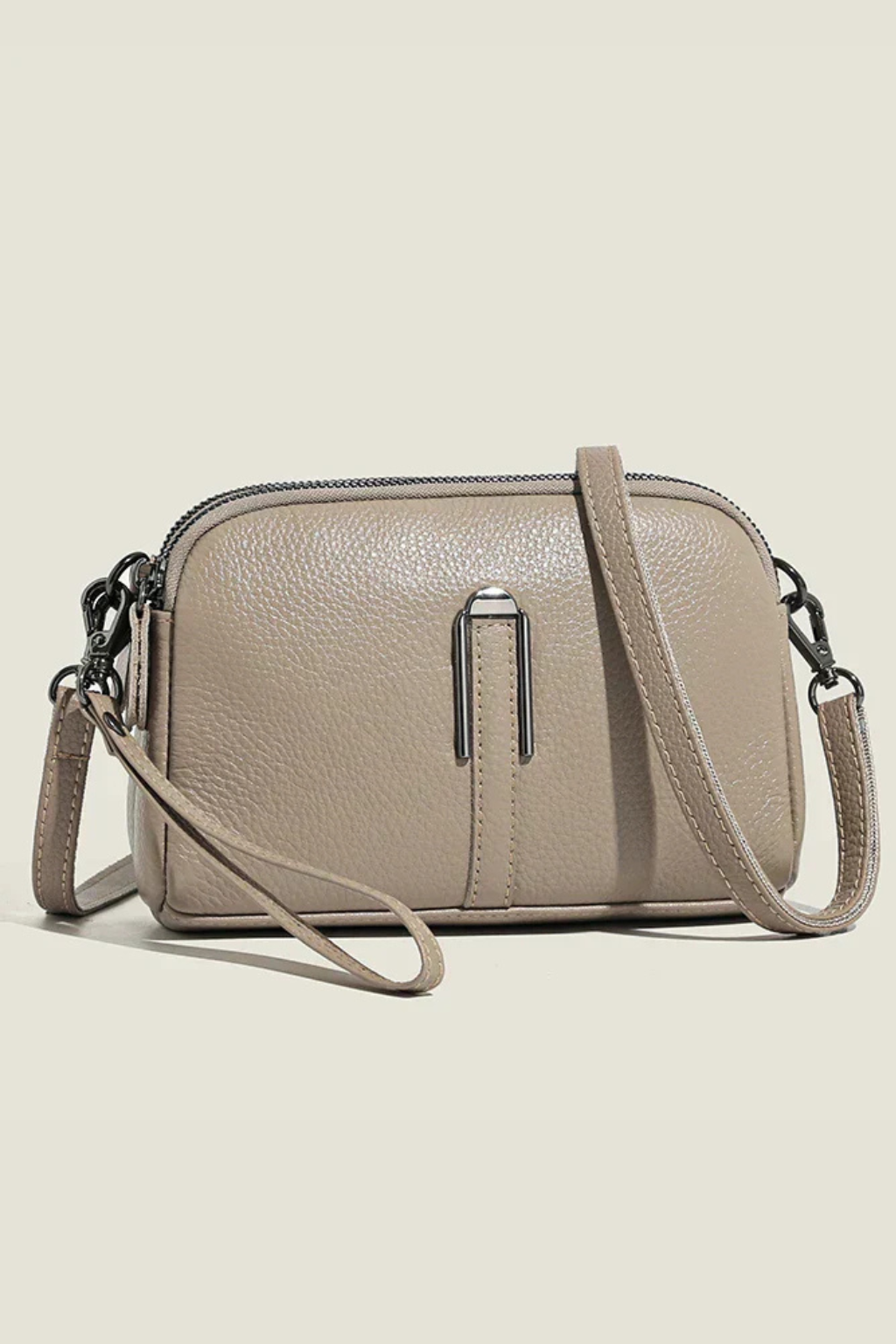 Isabelle | Compact Double Zip Cross Body Bag