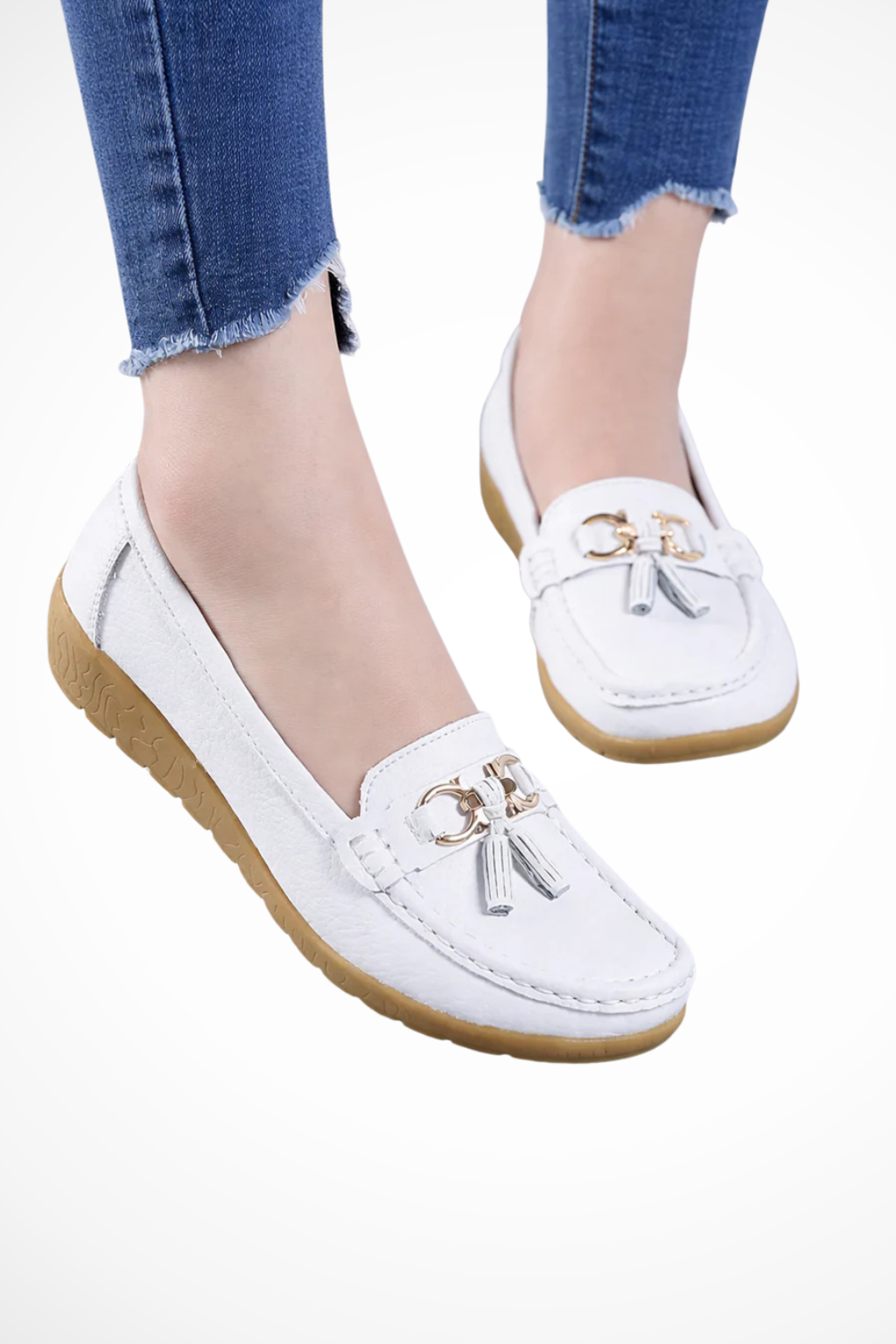 Cordelia | Elegant Tassel Detail Penny Loafers