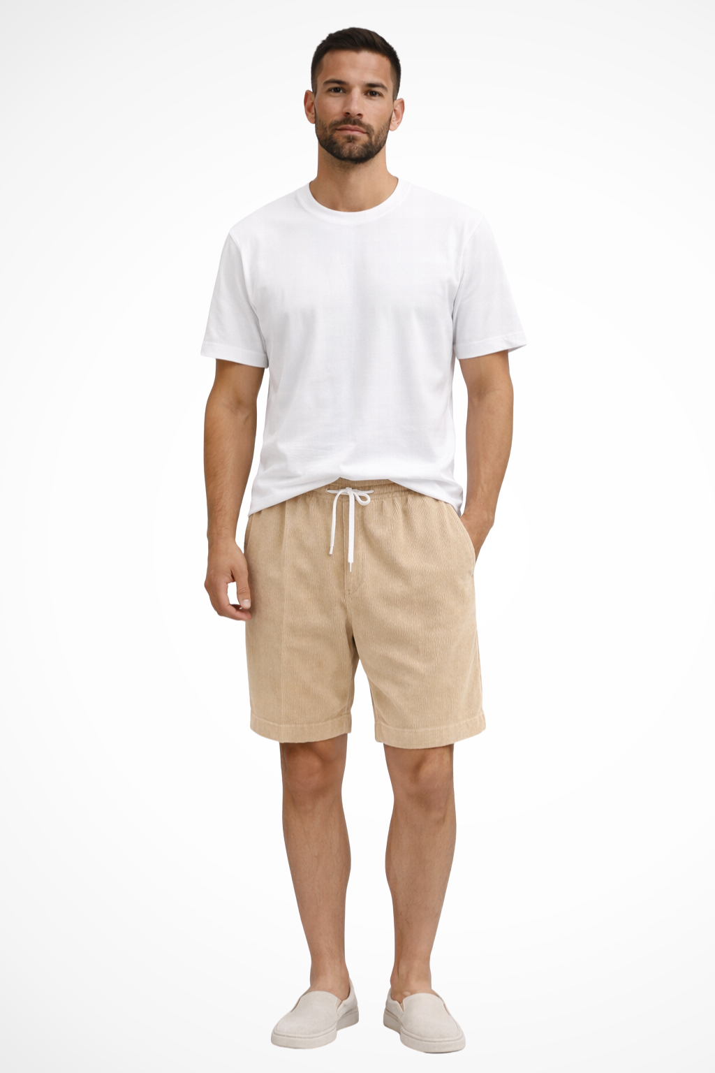 Benedict | Men's Relaxed Drawstring Corduroy Shorts