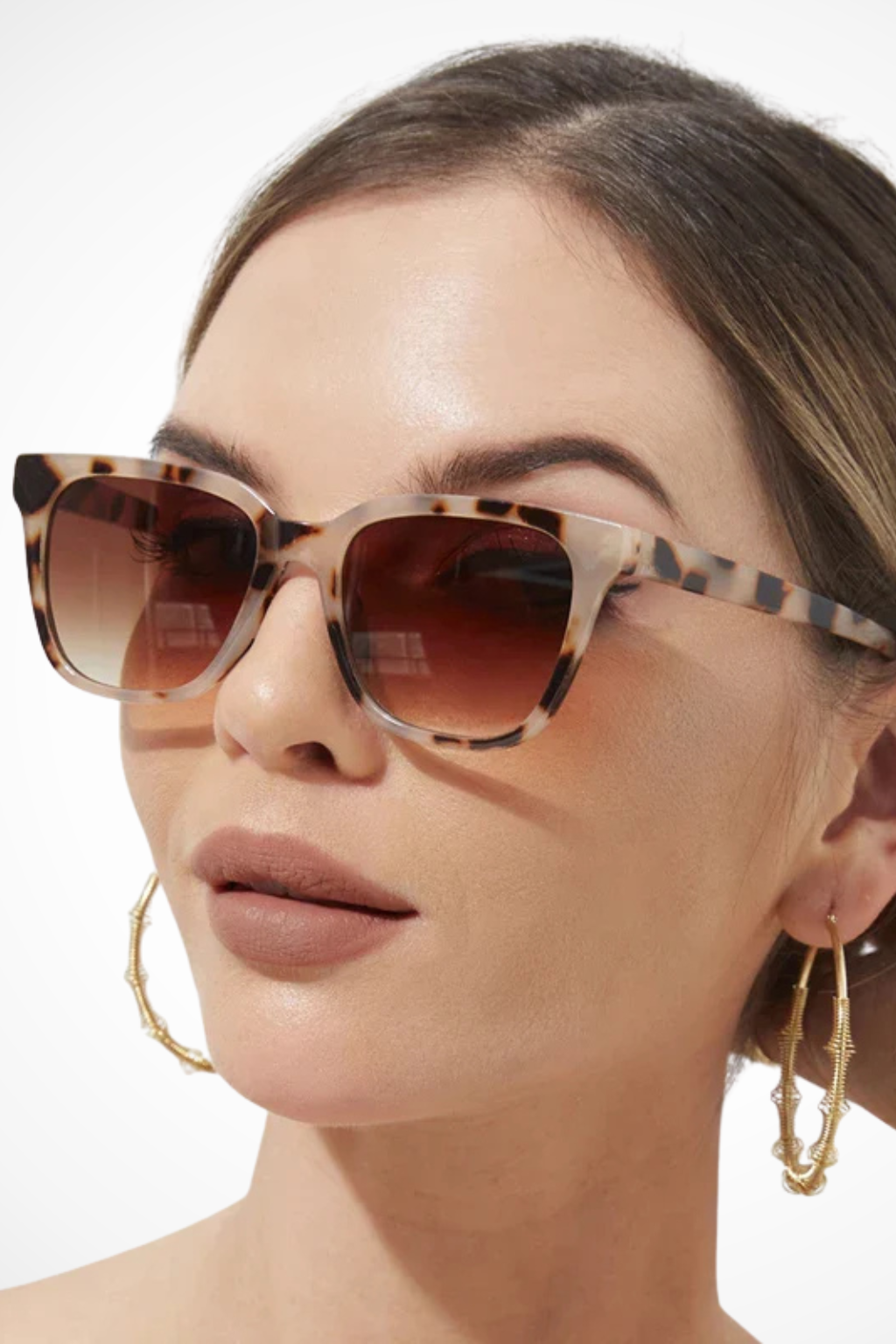 Ophelia | Oversized Square Tortoiseshell Sunglasses
