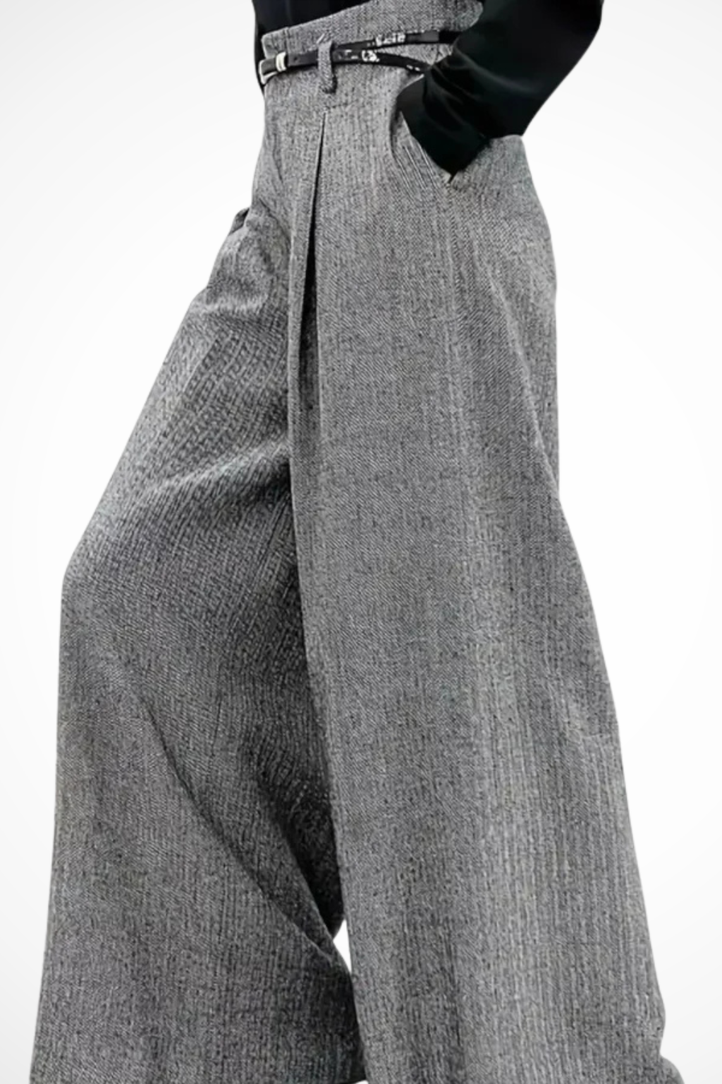 Claribel | Elegant Wide Leg Pleated Trousers
