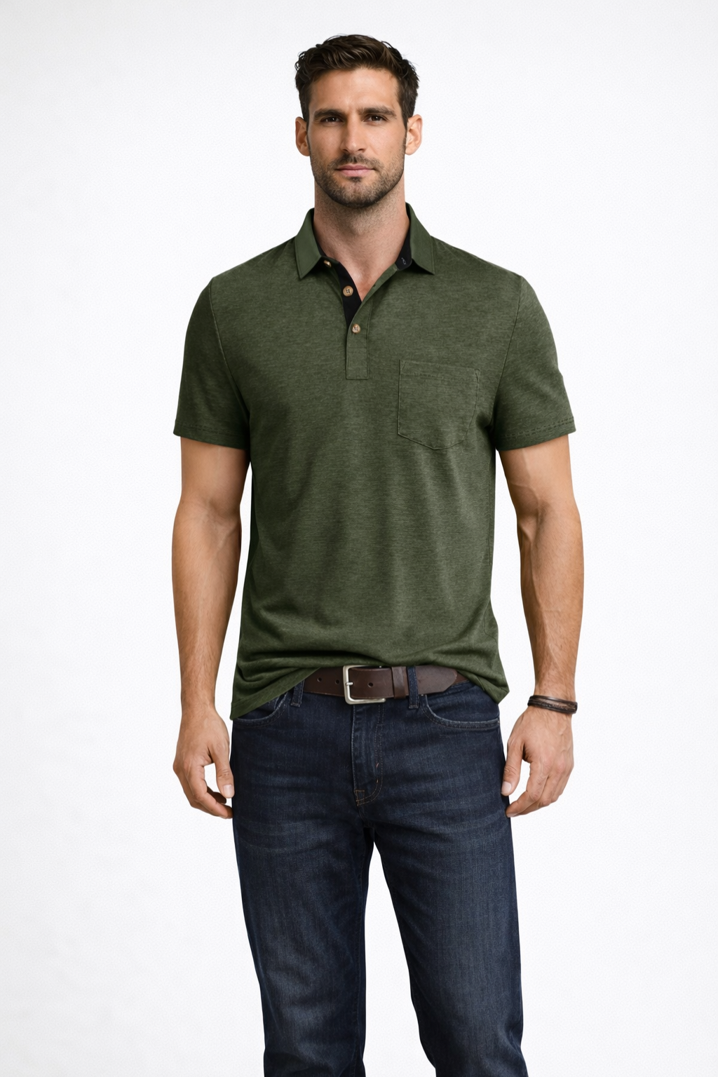 Nathaniel | Men's Classic Contrast Collar Polo Clothing