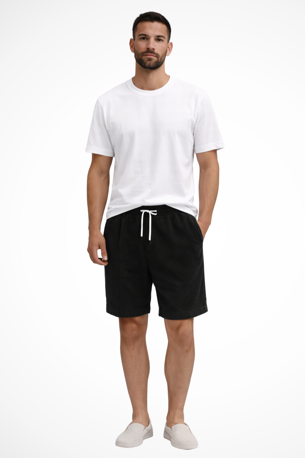 Benedict | Men's Relaxed Drawstring Corduroy Shorts