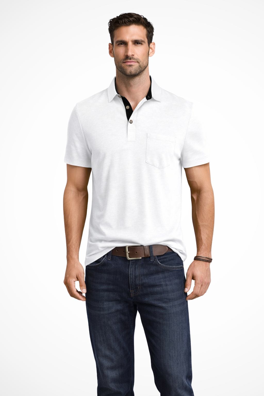 Nathaniel | Men's Classic Contrast Collar Polo Clothing