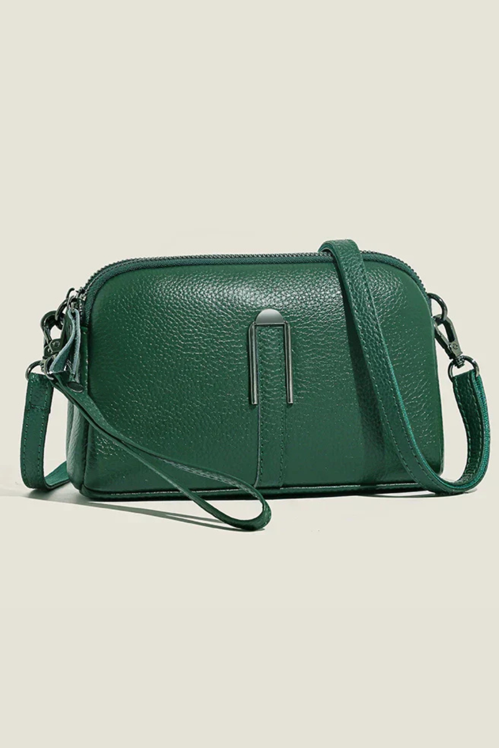 Isabelle | Compact Double Zip Cross Body Bag