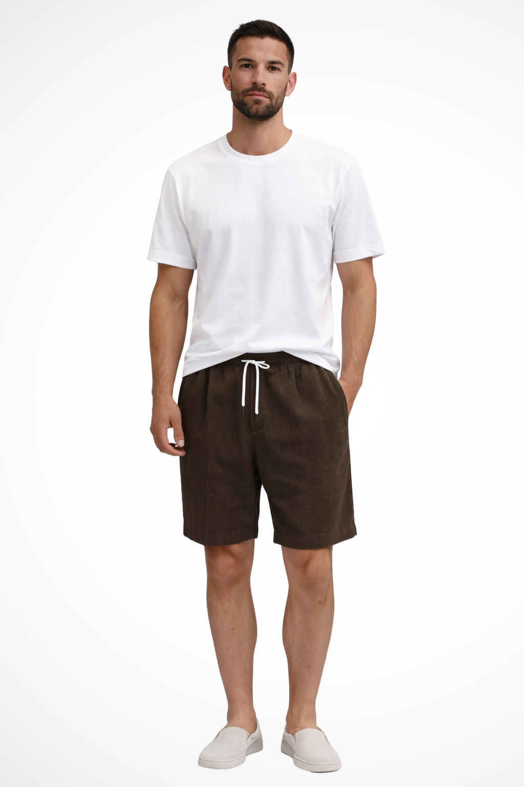 Benedict | Men's Relaxed Drawstring Corduroy Shorts