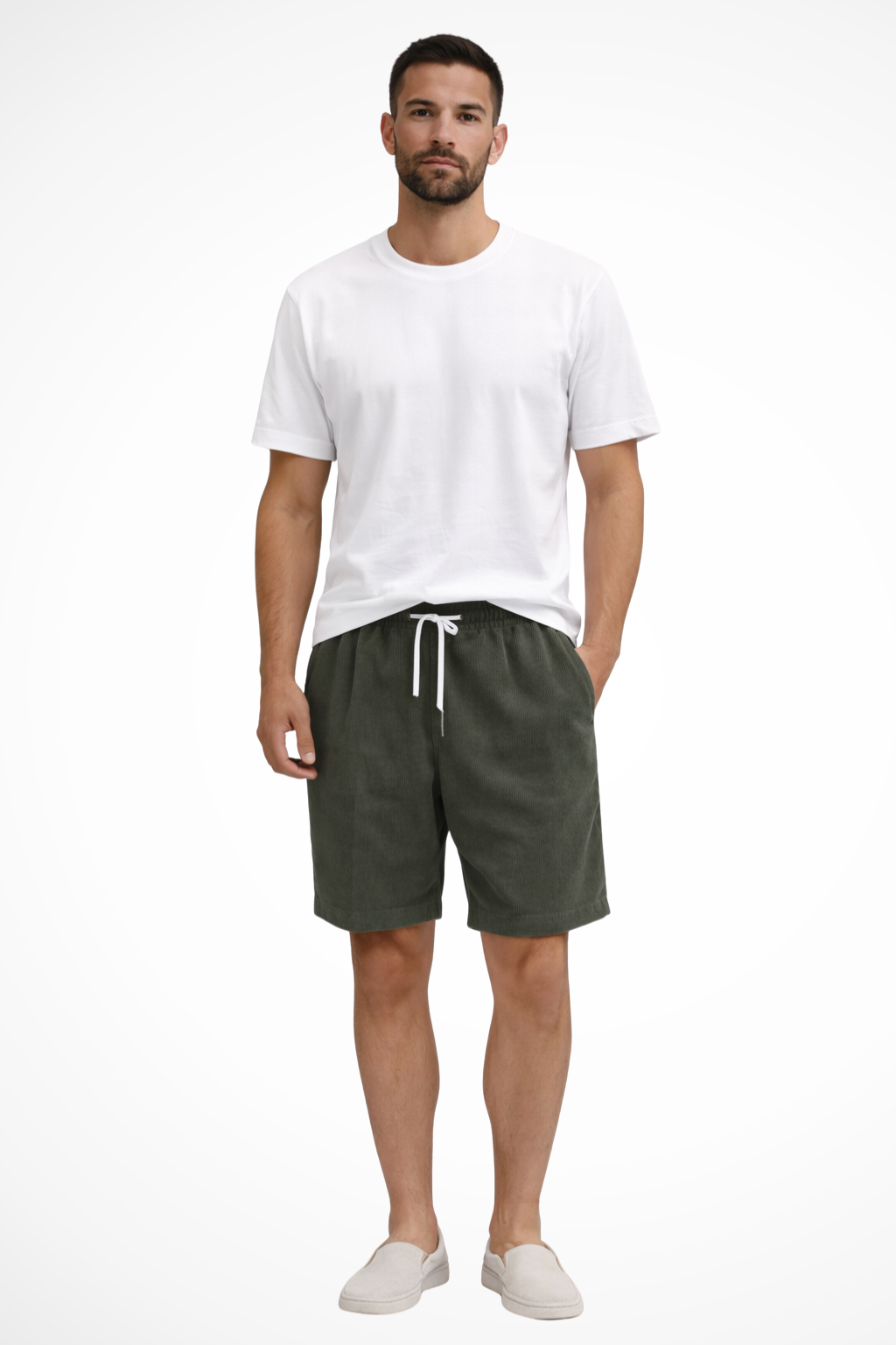 Benedict | Men's Relaxed Drawstring Corduroy Shorts