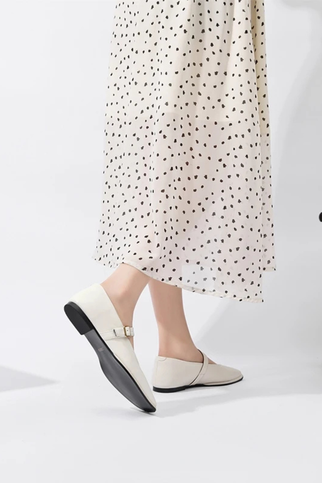 Seraphina | Elegant Square Toe Mary Jane Ballet Flats
