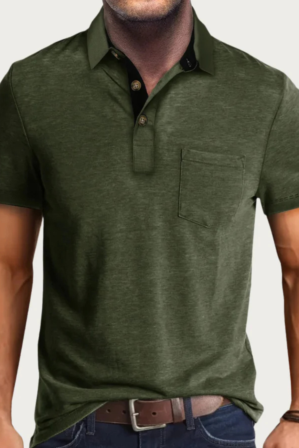 Nathaniel | Men's Classic Contrast Collar Polo Clothing