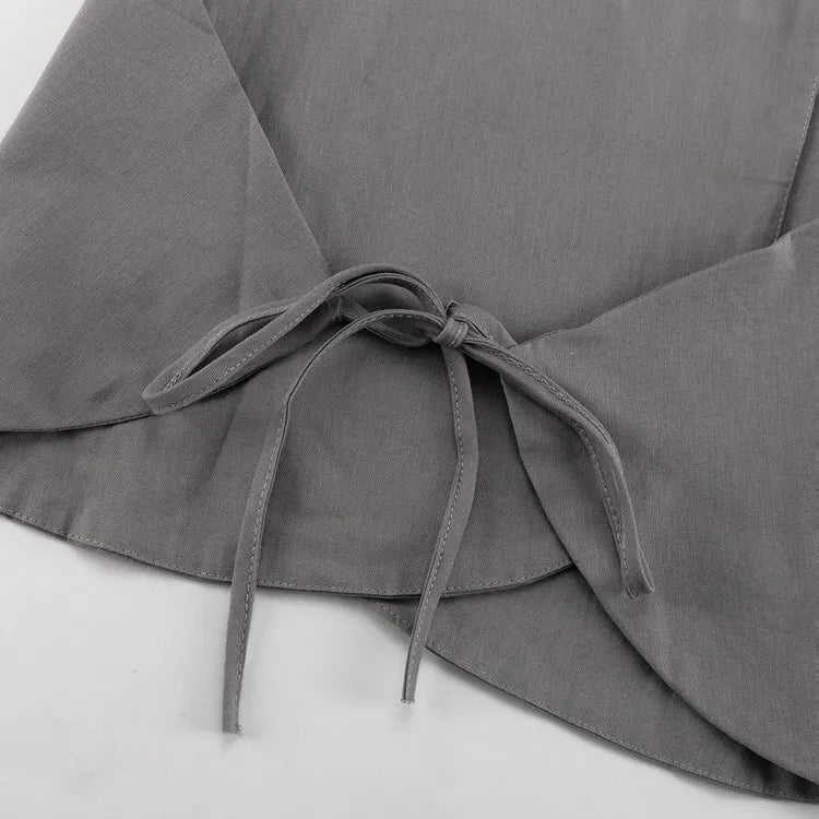 Seraphina | Elegant Halter Crossover Wide Leg Set