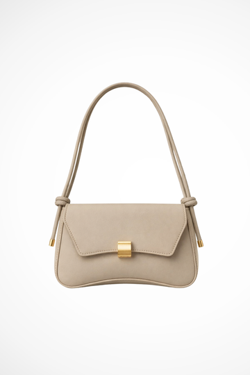 Isabelle | Elegant Flap Shoulder Bag with Gold Clasp