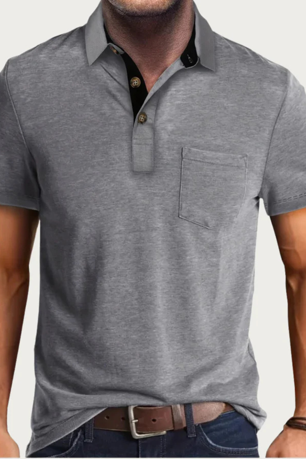 Nathaniel | Men's Classic Contrast Collar Polo Clothing