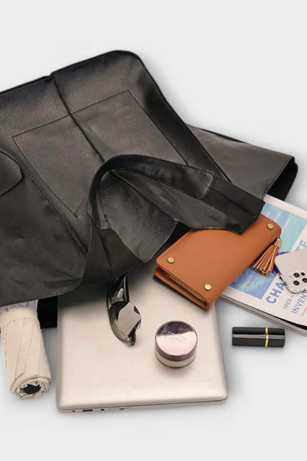 Celeste | Elegant Slouchy Leather Shopper Bag