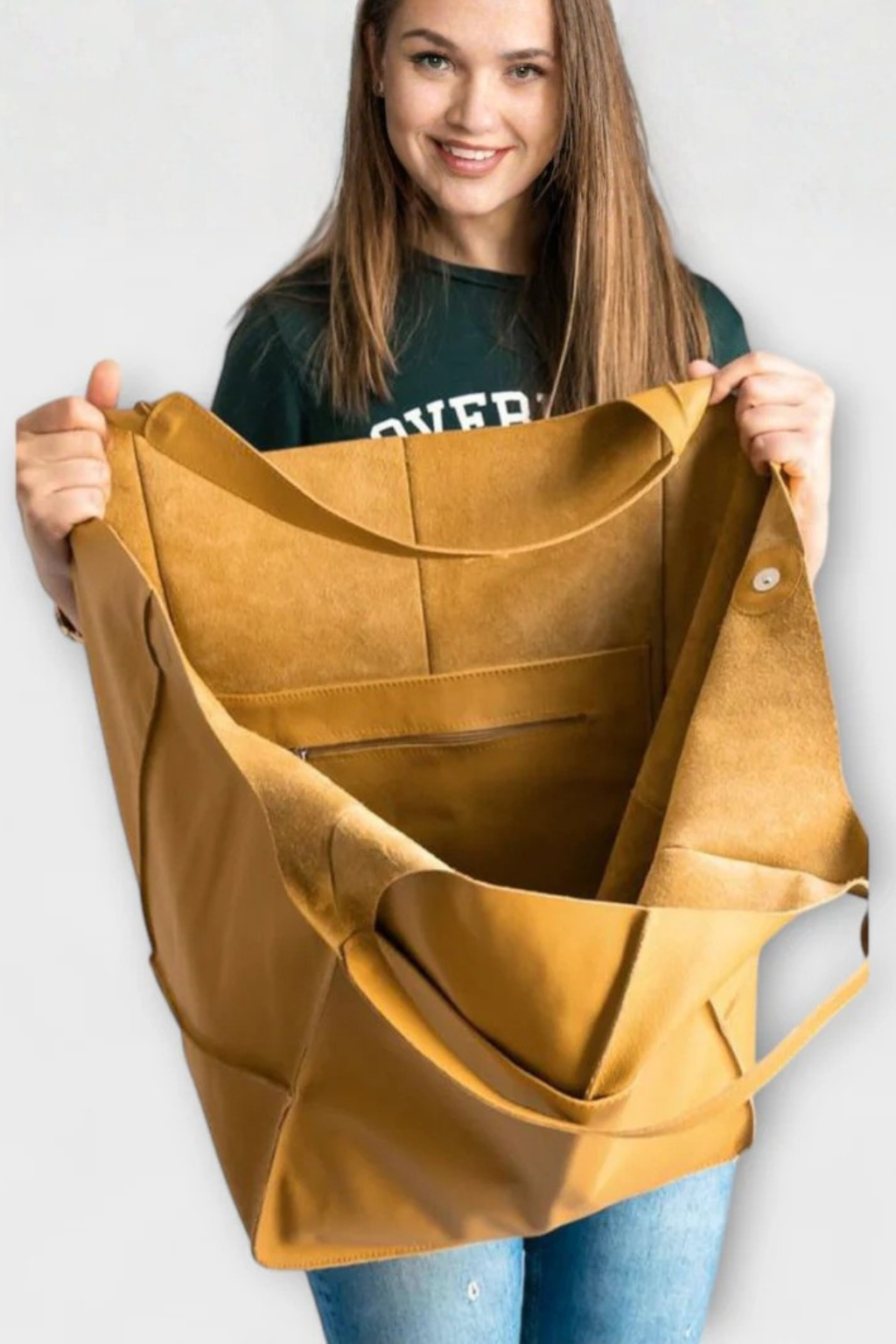 Celeste | Elegant Slouchy Leather Shopper Bag