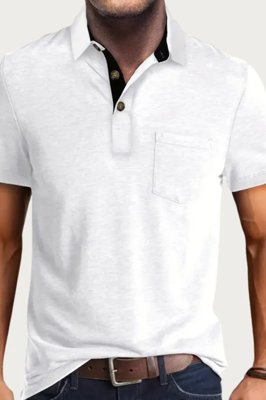 Nathaniel | Men's Classic Contrast Collar Polo Clothing